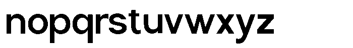 Nira Nara Semi Bold Semi Condensed Font LOWERCASE