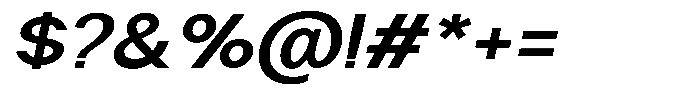 Nira Nara Semi Bold Semi Expanded Slanted Font OTHER CHARS