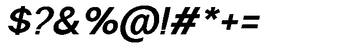 Nira Nara Semi Bold Slanted Font OTHER CHARS