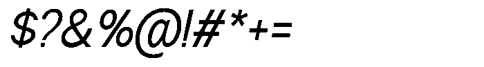 Nira Nara Semi Condensed Slanted Font OTHER CHARS