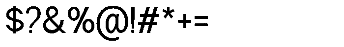 Nira Nara Semi Condensed Font OTHER CHARS