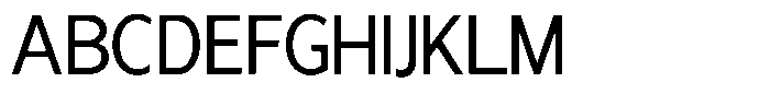 Nira Nara Semi Condensed Font UPPERCASE