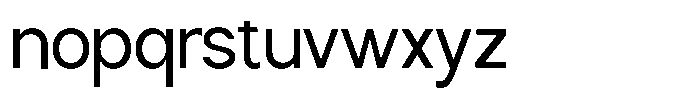 Nira Nara Semi Condensed Font LOWERCASE