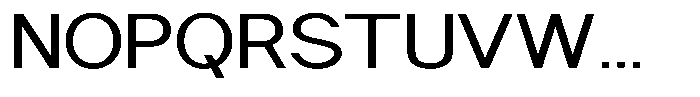 Nira Nara Semi Expanded Font UPPERCASE