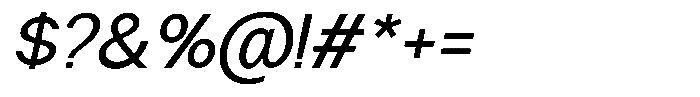 Nira Nara Slanted Font OTHER CHARS