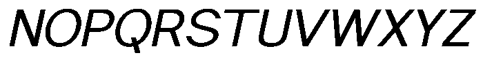 Nira Nara Slanted Font UPPERCASE