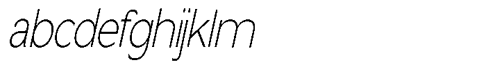 Nira Nara Thin Condensed Slanted FONT