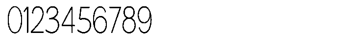 Nira Nara Thin Condensed Font OTHER CHARS