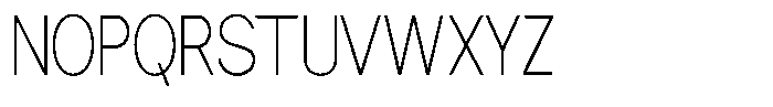 Nira Nara Thin Condensed Font UPPERCASE
