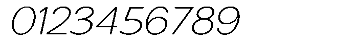Nira Nara Thin Expanded Slanted Font OTHER CHARS