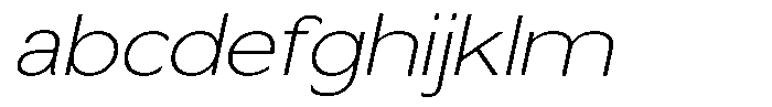 Nira Nara Thin Expanded Slanted FONT