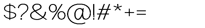 Nira Nara Thin Expanded Font OTHER CHARS