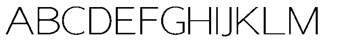 Nira Nara Thin Expanded Font UPPERCASE