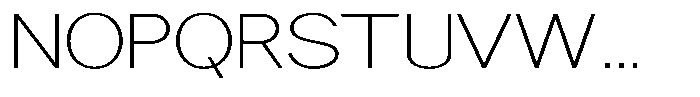 Nira Nara Thin Expanded Font UPPERCASE