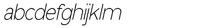 Nira Nara Thin Semi Condensed Slanted FONT