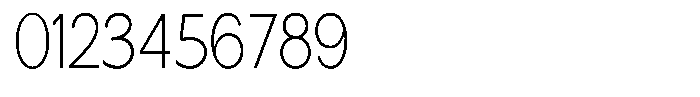 Nira Nara Thin Semi Condensed Font OTHER CHARS