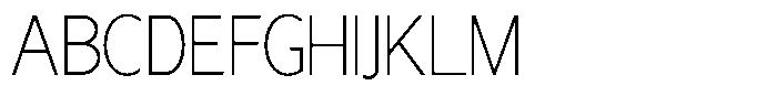 Nira Nara Thin Semi Condensed Font UPPERCASE