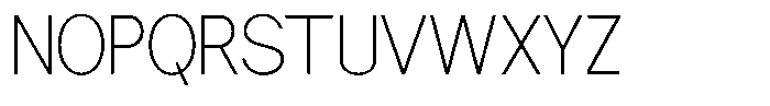 Nira Nara Thin Semi Condensed Font UPPERCASE