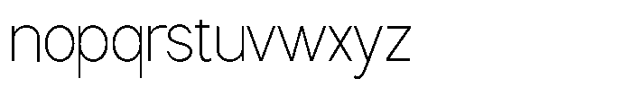 Nira Nara Thin Semi Condensed Font LOWERCASE