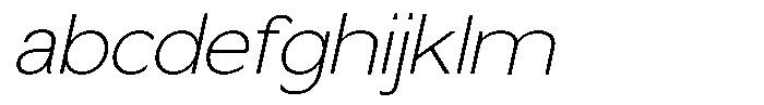 Nira Nara Thin Semi Expanded Slanted FONT