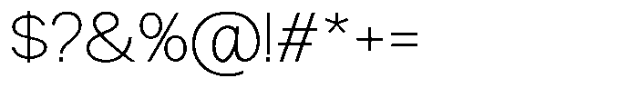 Nira Nara Thin Semi Expanded Font OTHER CHARS