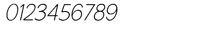 Nira Nara Thin Slanted Font OTHER CHARS