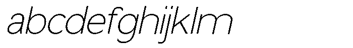 Nira Nara Thin Slanted FONT