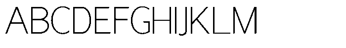 Nira Nara Thin Font UPPERCASE