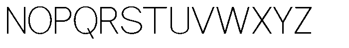 Nira Nara Thin Font UPPERCASE