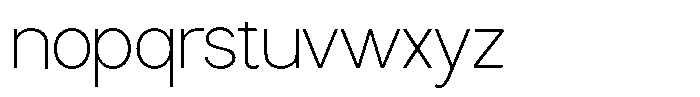 Nira Nara Thin Font LOWERCASE