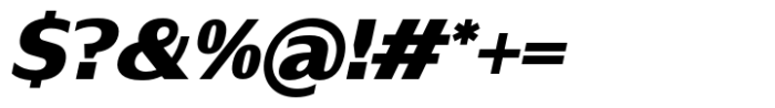Nirand Black Italic Font OTHER CHARS