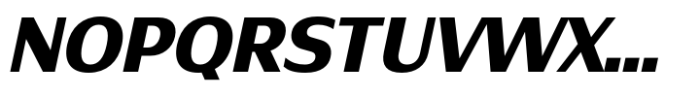 Nirand Extra Bold Italic Font UPPERCASE