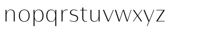 Nirand Extra Light Font LOWERCASE