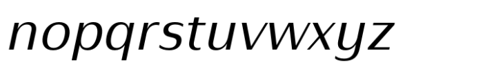 Nirand Italic Font LOWERCASE