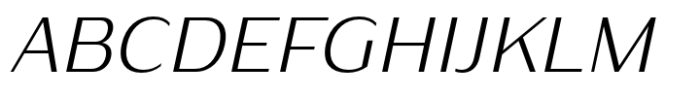 Nirand Light Italic Font UPPERCASE