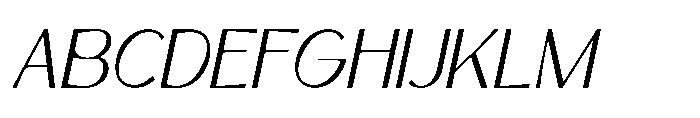 Niravaka Italic Font UPPERCASE