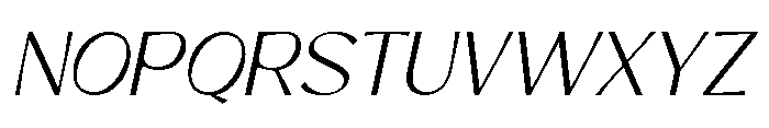 Niravaka Italic Font UPPERCASE