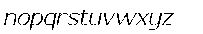 Niravaka Italic Font LOWERCASE