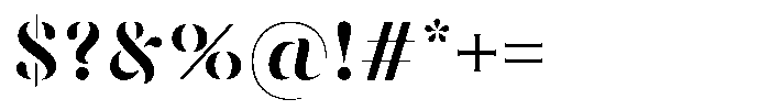 Nirvana Font OTHER CHARS