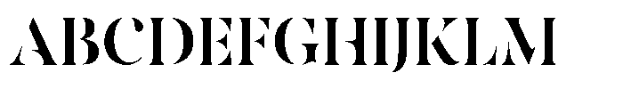 Nirvana Font UPPERCASE