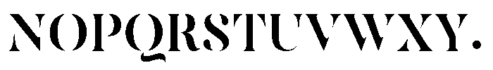 Nirvana Font UPPERCASE