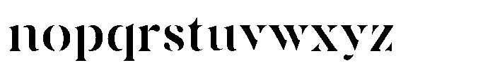 Nirvana Font LOWERCASE
