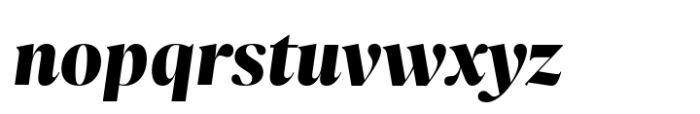 Nitida Display Black Italic Font LOWERCASE