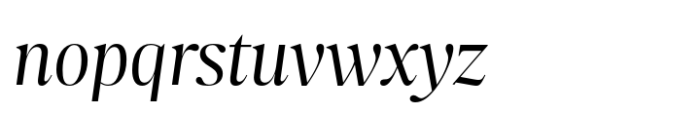 Nitida Display Book Italic Font LOWERCASE