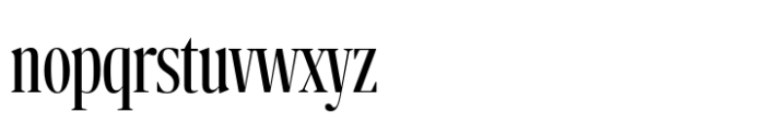 Nitida Display Condensed Book Font LOWERCASE