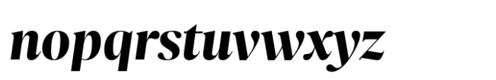 Nitida Display Extra Bold Italic Font LOWERCASE