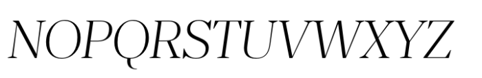 Nitida Display Light Italic Font UPPERCASE