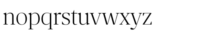 Nitida Display Light Font LOWERCASE