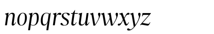 Nitida Headline Book Italic Font LOWERCASE