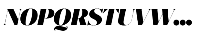 Nitida Poster Italic Font UPPERCASE